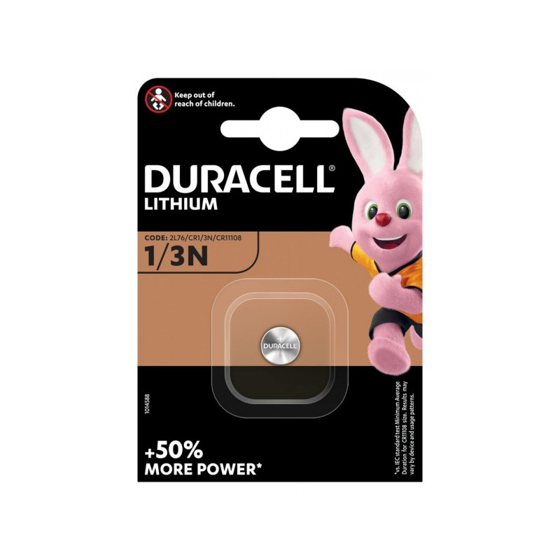 Pile electronique CR1/3N (CR11108) -  blister de 1 - DL1/3N