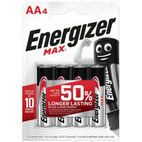 Pile Alcaline  Energizer LR06 Max (ex Ultra +)  - Blister de 4