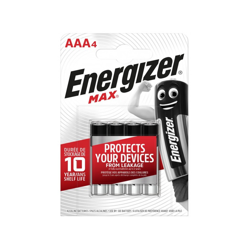 Pile Alcaline  Energizer LR03 Max (ex-Ultra +)  - Blister de 4