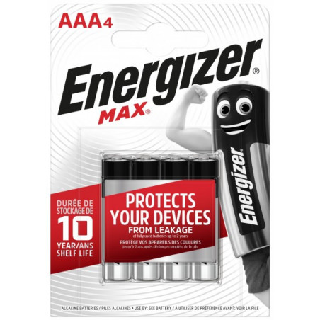 Pile Alcaline  Energizer LR03 Max (ex-Ultra +)  - Blister de 4