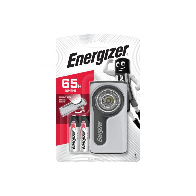 Boitier Compact LED Metal 2AA Energizer - 2 piles AA incluses - 632265 639828