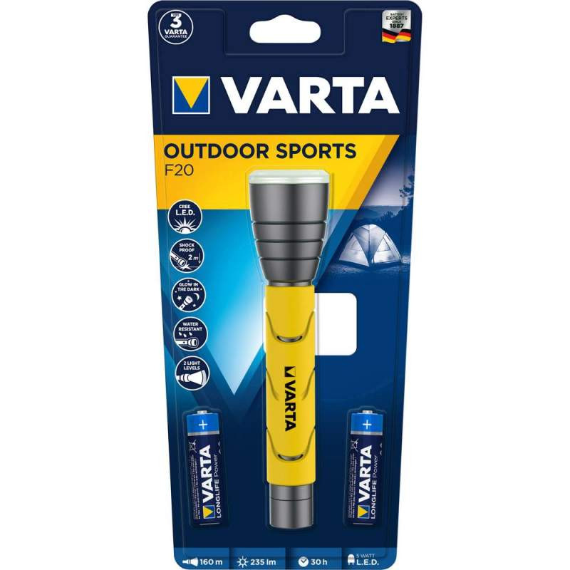 Torche Varta  LED Outdoor sports - 5W - 2xAA incl. 18628 101 421