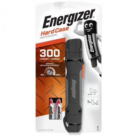 Torche Energizer Hardcase Pro 1 Led  300 Lm - 2xAA incluses - 639618 / 638531/ 630058