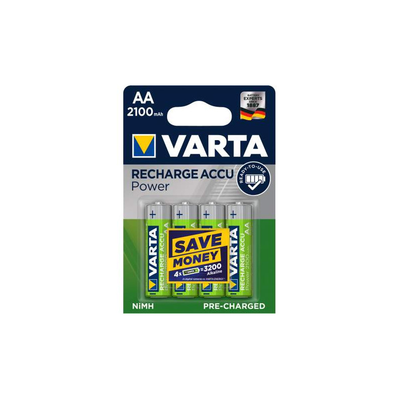HR6 - Accu Varta AA 2100mAh READY 2 USE- blister de 4 - 56706 101 404