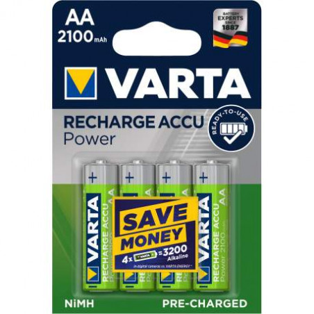 HR6 - Accu Varta AA 2100mAh READY 2 USE- blister de 4 - 56706 101 404