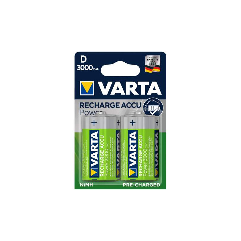 HR20 - Accu Varta R20 3000mAh  - 56720 101 402 - blister de 2