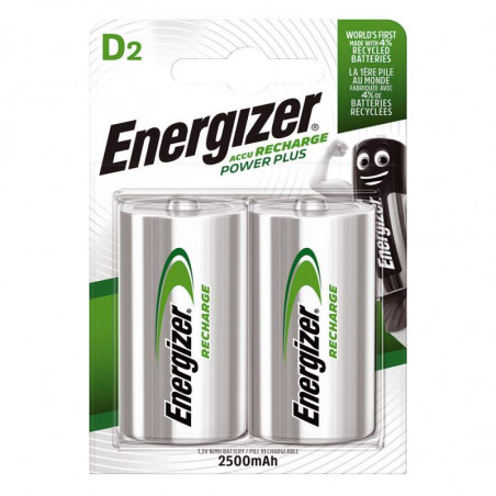 HR20 - Accu Energizer  Ni-Mh - Standard 2500mAh - Blister de 2 - ENERGIZER