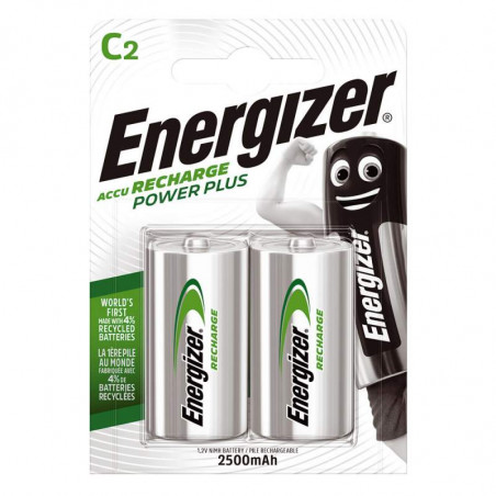 HR14 - Accu Energizer  Ni-Mh - Standard 2500mAh - Blister de 2 - Energizer