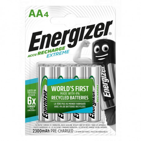 HR6 - Accus AA Energizer Extreme Ni-Mh - 2300mah - Blister de 4 - R2U