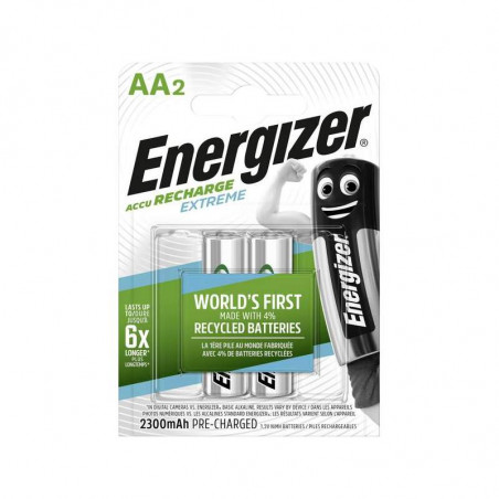 HR6 - Accus AA Energizer Extreme Ni-Mh - 2300mah - Blister de 2 - R2U