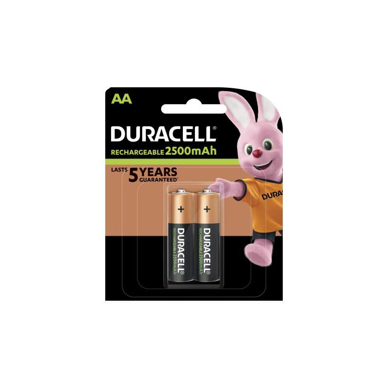 HR6 - Duracell PRECHARGED Accu Ni-Mh - 2500 mAh - Blister de 2