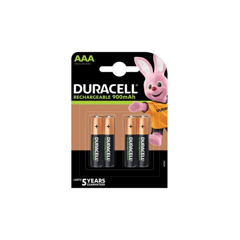 HR3 - Duracell PRECHARGED Accu Ni-Mh - 900 mAh - Blister de 4