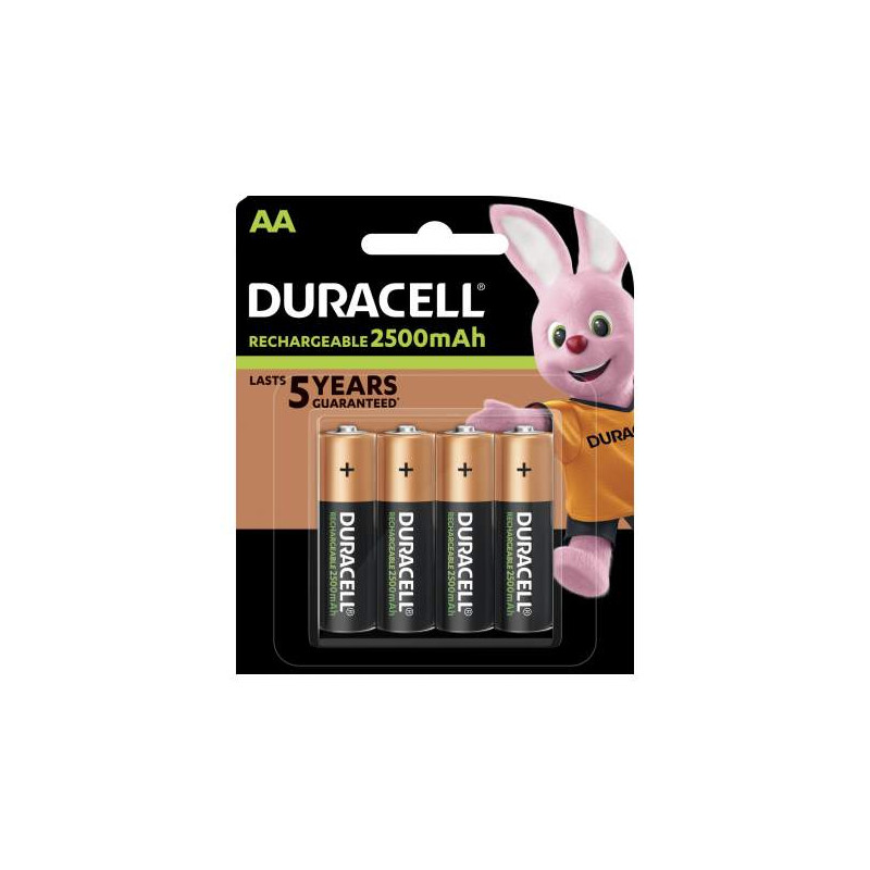 HR6 - Duracell PRECHARGED Accu Ni-Mh - 2500 mAh - Blister de 4
