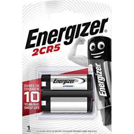 Pile photo 2CR5 Energizer  3V Lithium - Blister unitaire