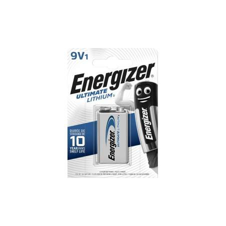 Pile lithium 9V - Energizer - L522 - blister de 1