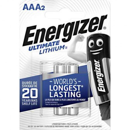 Pile LR03 -AAA Lithium Energizer - blister de 2