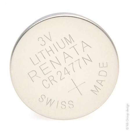 Pile electronique lithium CR2477N Renata