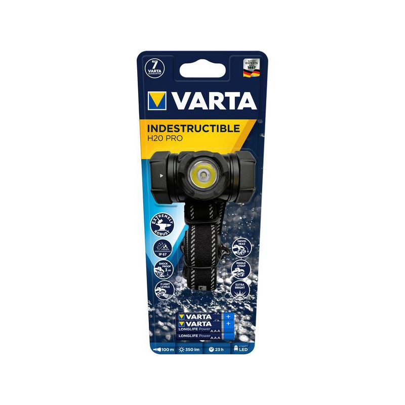 Frontale Varta Indestructible  Head Light H20 PRO  3xAAA Incl. 17732 101 421
