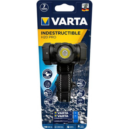 Frontale Varta Indestructible  Head Light H20 PRO  3xAAA Incl. 17732 101 421