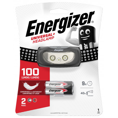 Torche Frontale Energizer Universal + Headlamp - 2xAAA Incl - 625466 632648