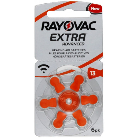 Pile auditive Rayovac Extra Advanced V13 (PR48)- 4606EXTRA -blister de 6