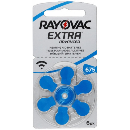 Pile auditive Rayovac Extra Advanced V675 (PR44)- 4600 Extra  - blister de 6