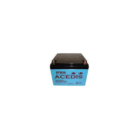 Batterie Plomb 12V 26.5Ah (175L*166l*125h) - STD26