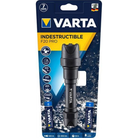 Torche Varta Indestructible F20 PRO  Led Light - 2xAA incl. 18711