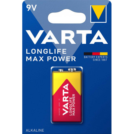 6LR61 - Pile alcaline VARTA Max Power - 4722 101 401 - BLister de 1