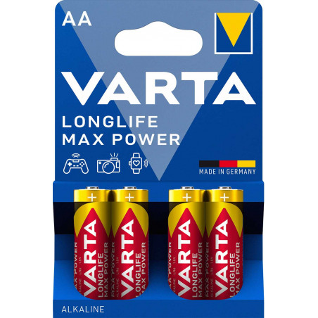 LR06 - Pile alcaline VARTA Max Power (Ex MachTech) - 4706 110 404 - Blister de 4