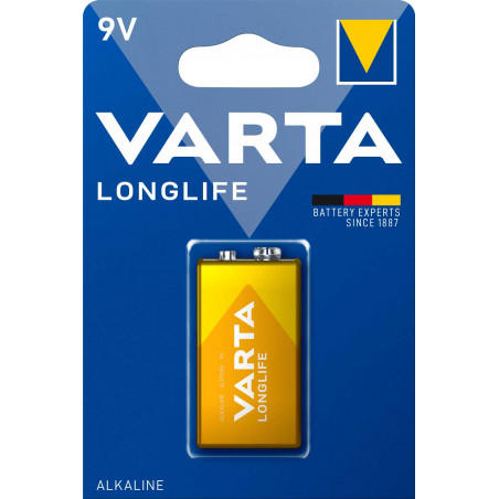 6LR61 - Pile alcaline VARTA Longlife - 4122 101 411 - Blister unitaire
