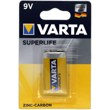 Pile Saline Superlife 6F22 Varta - 2022 101 411  - Blister unitaire