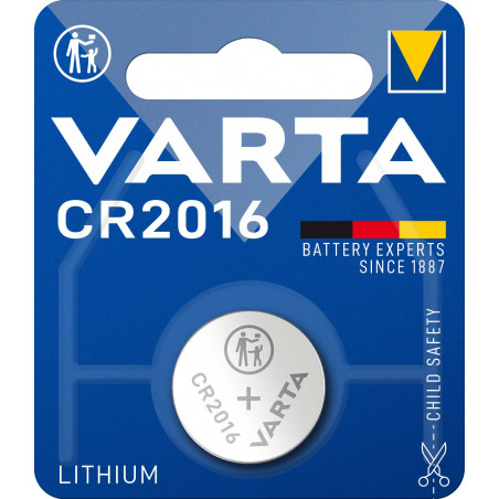 Pile electronique  Varta CR2016  - 6016 101 401 blister de 1