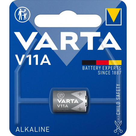 Pile electronique alcaline 11A Varta - 6V - Blister unitaire - 4211101401