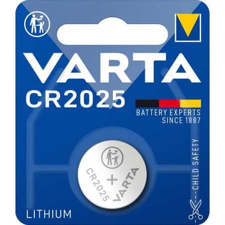 Pile electronique Varta CR2025  - 6025 101 401 blister de 1