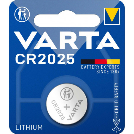 Pile electronique Varta CR2025  - 6025 101 401 blister de 1