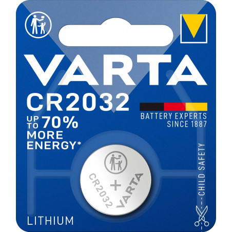 Pile electronique Varta CR2032  - 6032 101 401 blister de 1
