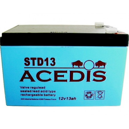 Batterie Plomb 12V 13Ah (151L*98l*95h) - STD13