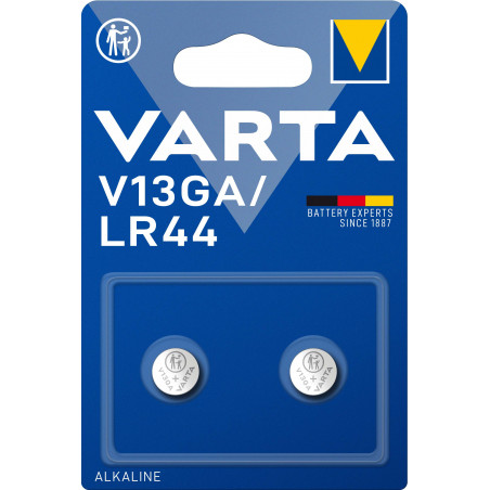 Pile electronique Varta - LR44 (V13GA) - 4276 101 402 blister de 2