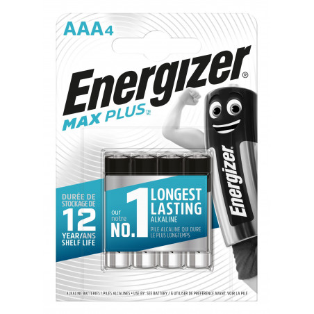 Pile Alcaline  Energizer LR03 MAX PLUS (ex Eco Advenced)  - Blister de 4