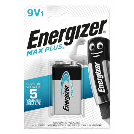 Pile alcaline Energizer 6LR61 MAX PLUS - Bister de 1