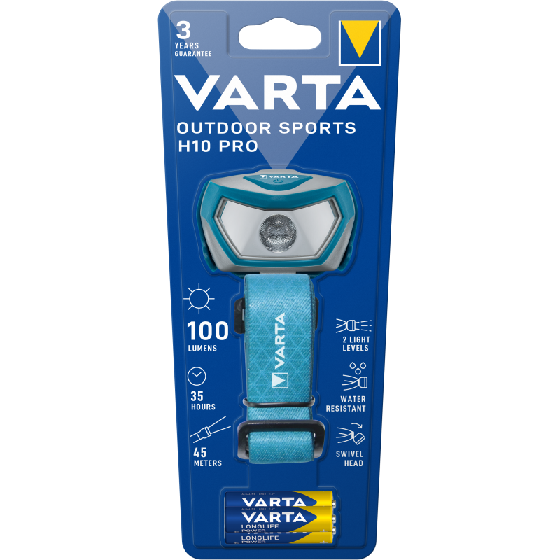 Torche Frontale Varta Outdoor H20 PRO - 3xAAA incl - 17650 101 421