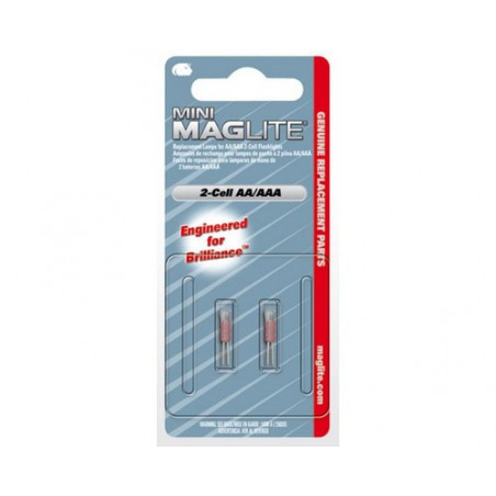 Ampoule pour Maglite 2 pile AA/ 2 AAA blister de 2 - LM2A001