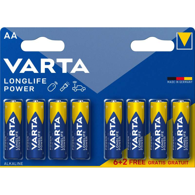 VARTA Pile alcaline Longlife Power, Mono (D/LR20) - Achat/Vente VARTA  3060787