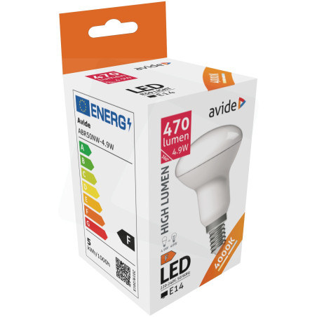 AVIDE LED Spot R50 E14 - 4.9W 470Lm - 4000K - ALAB933047