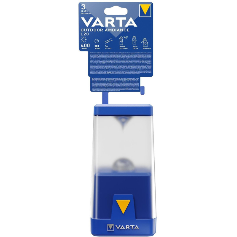 Torche Varta Camping Outdoor Ambiance L20 - 17666 101 111- 6XAA non incluses