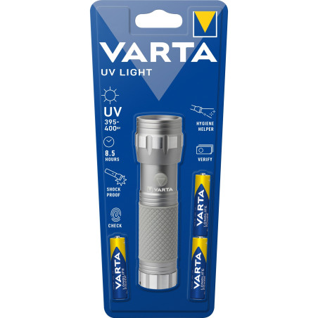 Torche Led Varta UV light - 3xAAA incluses - 15638
