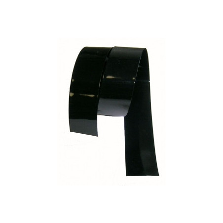 Gaine thermo retractable PVC noire 85mm plat/54.1mm diam/0.2mm ep/  au metre