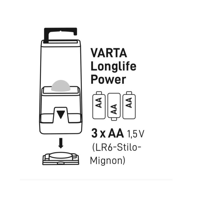 Torche Varta Camping Rechargeable Outdoor L30HR - 18666 101 111