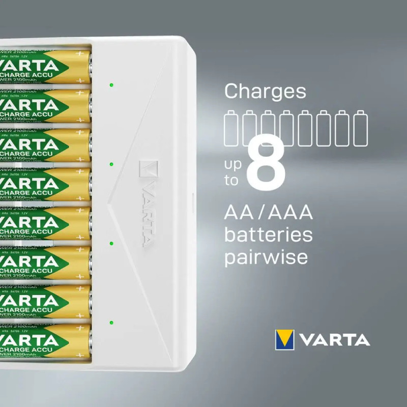 Chargeur 8 accus Multi Varta AA et AAA - 57659 101 401- chargeur 8accus AA/AAA